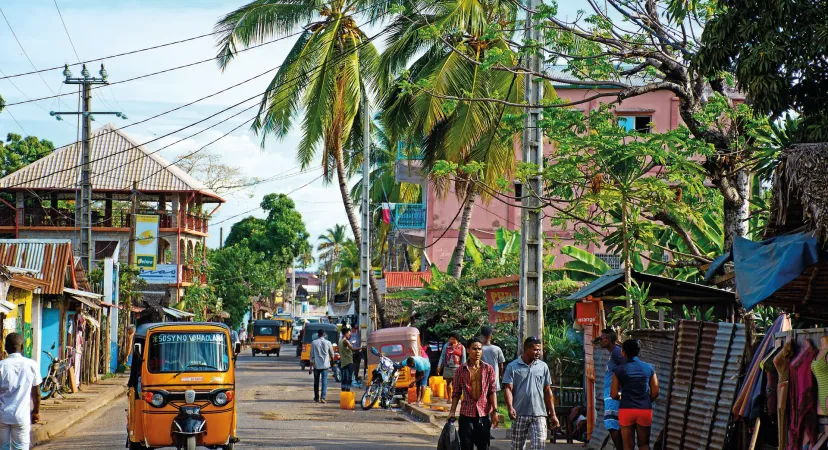 Rues animées à Madagascar