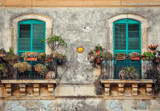 Façade dans la ville de La Havane