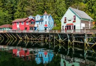 Ketchikan et ses cabanes