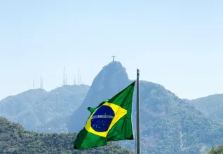 Drapeau du Brésil à Rio de Janeiro