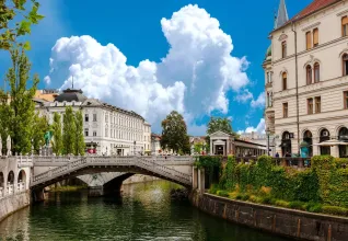  Tromostovje : Pont à Ljubljana