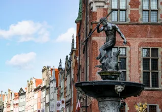 La fontaine de Neptune à Gdańsk