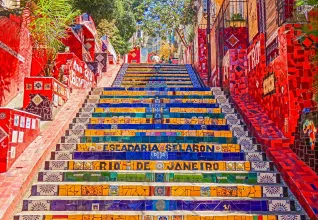 Escalier Selarón à Rio de Janeiro