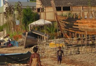 Village côtier à Madagascar