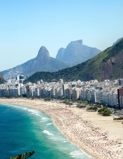 Plage de Copacabana à Rio de Janeiro