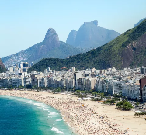 Plage de Copacabana à Rio de Janeiro