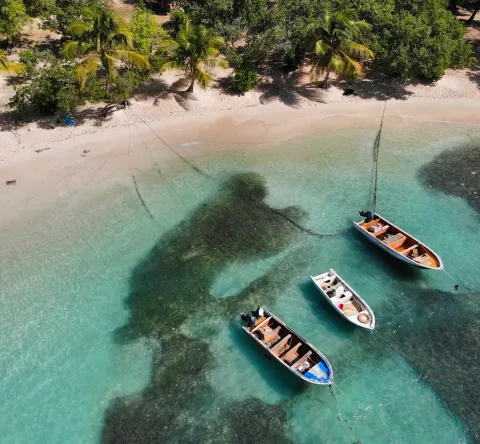 Plage de Petit-Havre en Guadeloupe